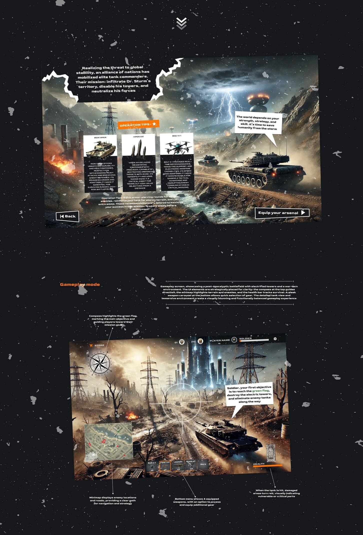 Storm Of Steel expanded tank game concept presentation